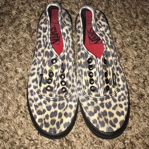 Vans Leopard print shoes